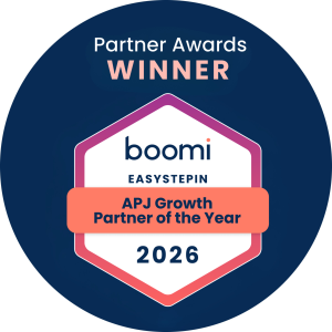 Boomi FY26 APJ Growth Partner of the Year Award won by EasyStepIn at Boomi World 2026